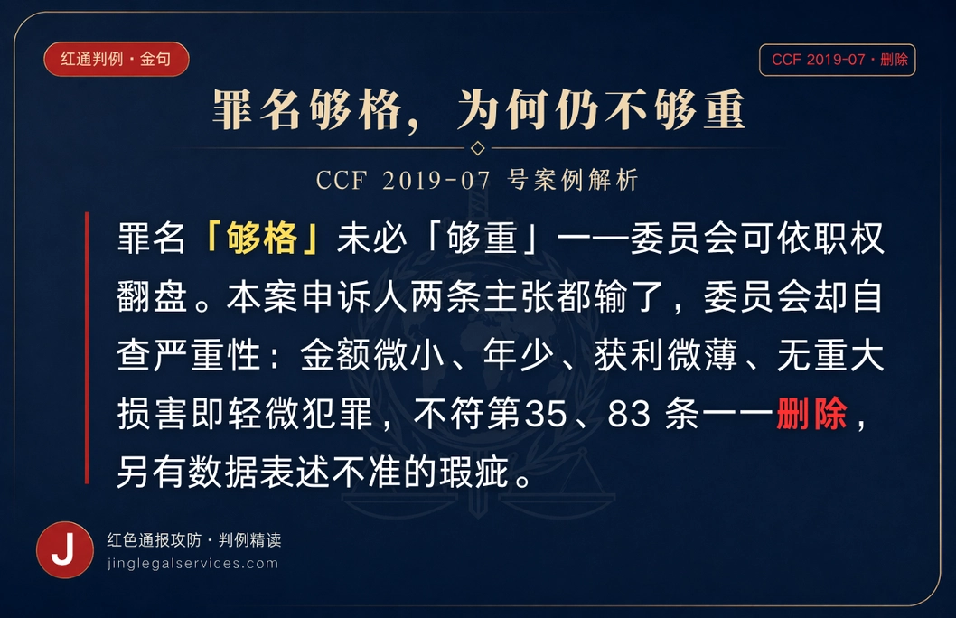 偷了几部手机、获利微薄，却被全球通缉 ——「金额门槛达标」也救不了：这是轻微犯罪