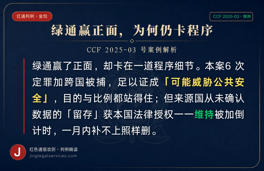 绿通盯防「6 次前科」，目的与比例都站得住，为何还悬着？