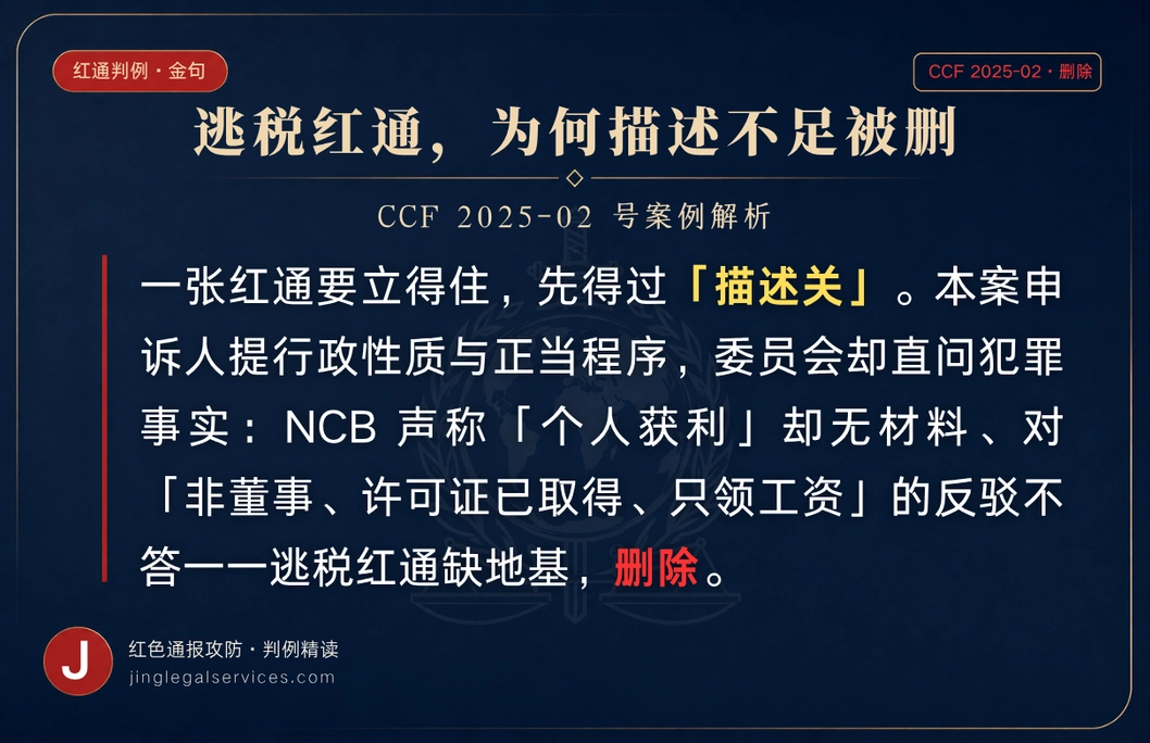 红通撤销,INTERPOL,CCF,红色通报,国际刑警,红通申诉, 红通撤销,INTERPOL,CCF,红色通报,国际刑警,红通申诉,