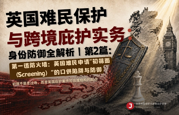英国难民保护与跨境庇护实务：身份防御全解析10讲 | 第2篇：第一道防火墙：英国难民申请“初筛面试（Screening）