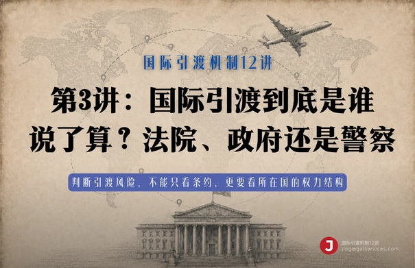 国际引渡机制12讲 | 第3讲　国际引渡到底是谁说了算？法院、政府还是警察