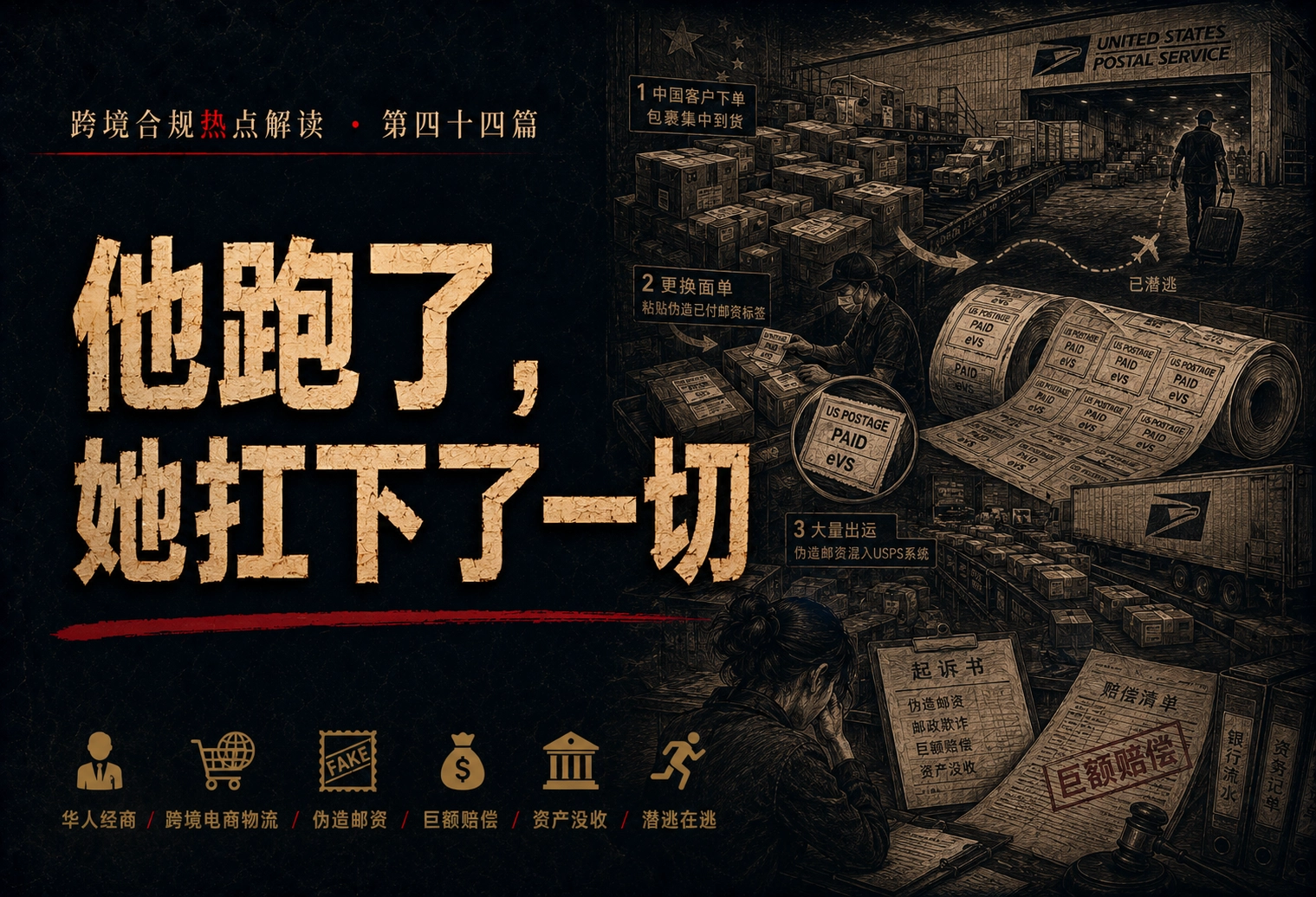 他跑了，她扛下了一切——跨境合规热点解读 第四十四篇