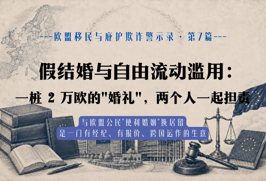 假结婚与自由流动滥用：一桩 2 万欧的"婚礼"，两个人一起担责