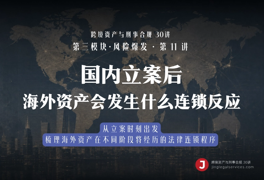 国内立案后，海外资产会发生什么连锁反应｜跨境资产与刑事合规第11讲