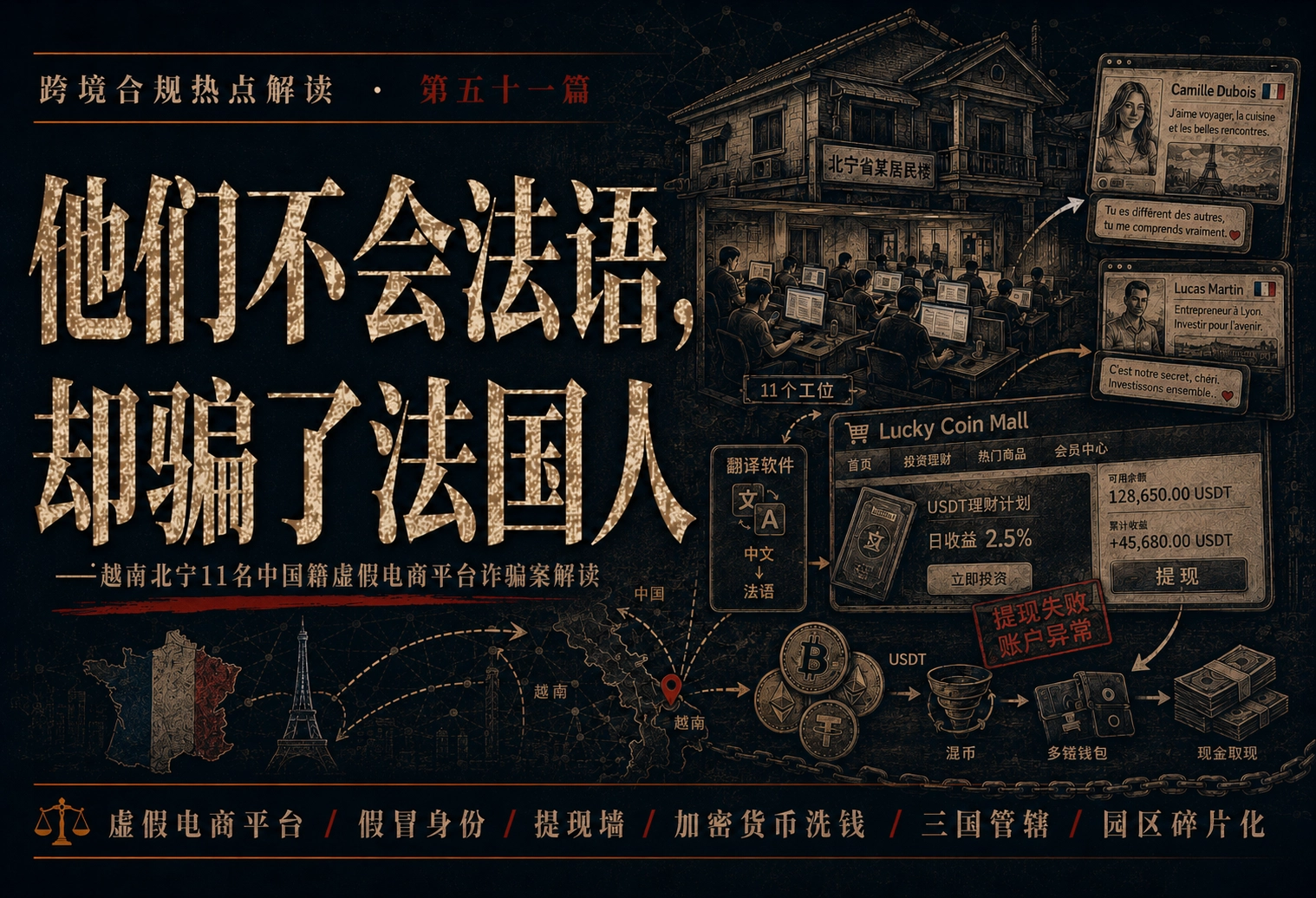 他们不会法语，却骗了法国人——越南北宁11名中国籍虚假电商平