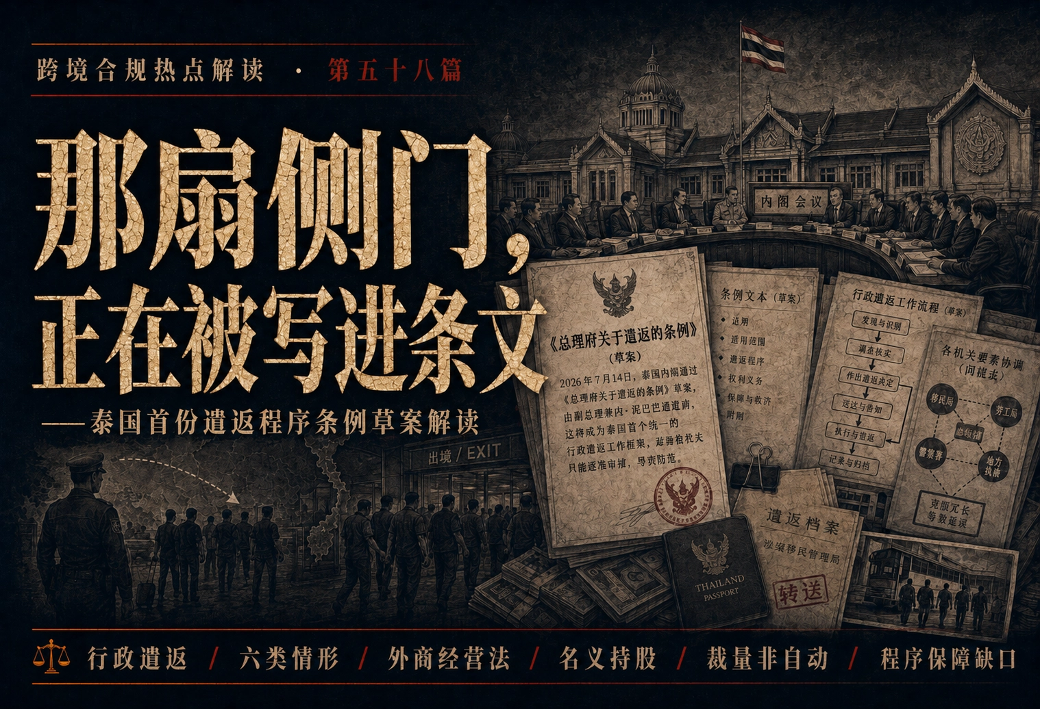 那扇侧门，正在被写进条文——泰国首份遣返程序条例草案解读 ·