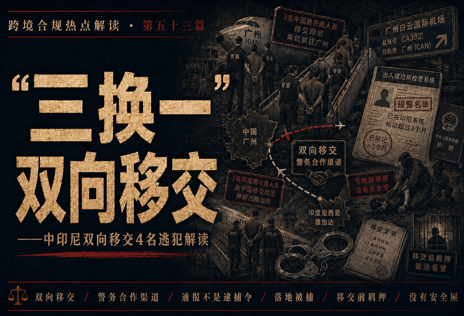 三换一——中印尼双向移交4名逃犯解读 · 跨境合规热点解读 