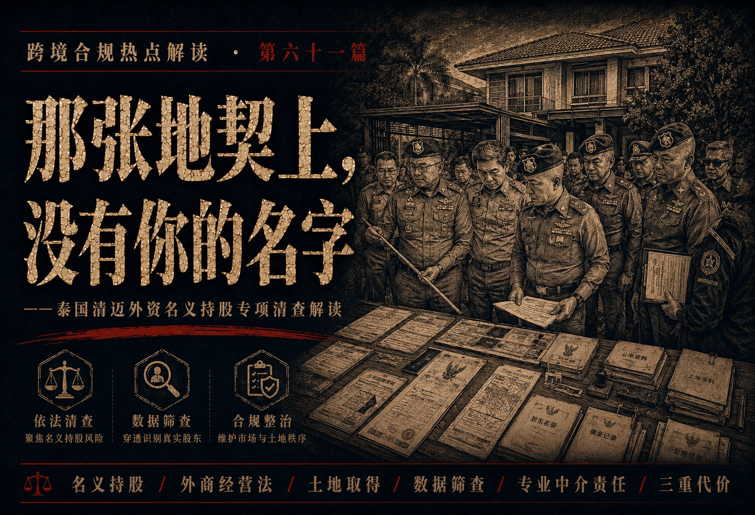 那张地契上，没有你的名字——泰国清迈外资名义持股专项清查解读