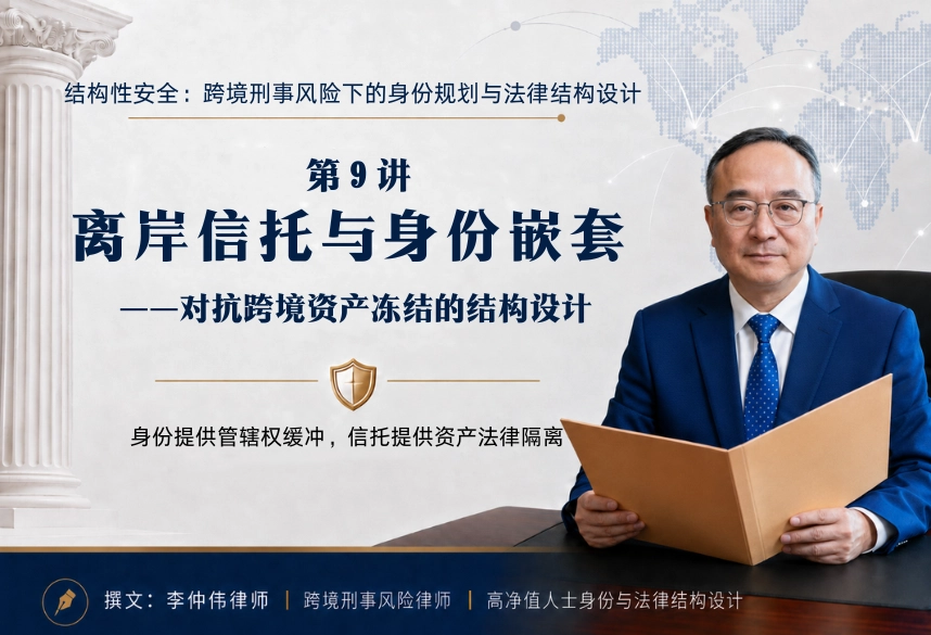 结构性安全：跨境刑事风险下的身份规划与法律结构设计20讲 | 第9讲：离岸信托与身份嵌套：对抗跨境资产冻结的结构设计