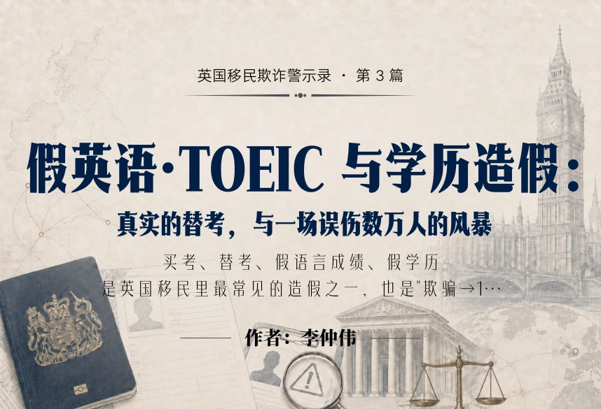 假英语·TOEIC 与学历造假：真实的替考，与一场误伤数万人的风暴