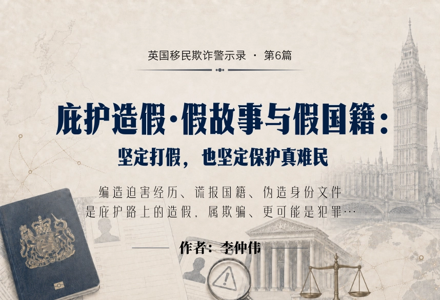 庇护造假·假故事与假国籍：坚定打假，也坚定保护真难民