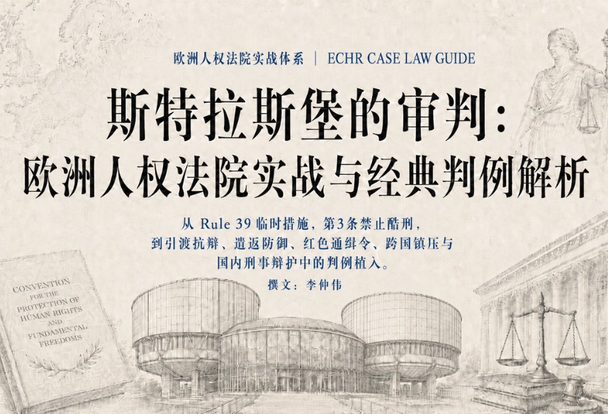 斯特拉斯堡的审判：欧洲人权法院实战与经典判例解析｜前言与目录