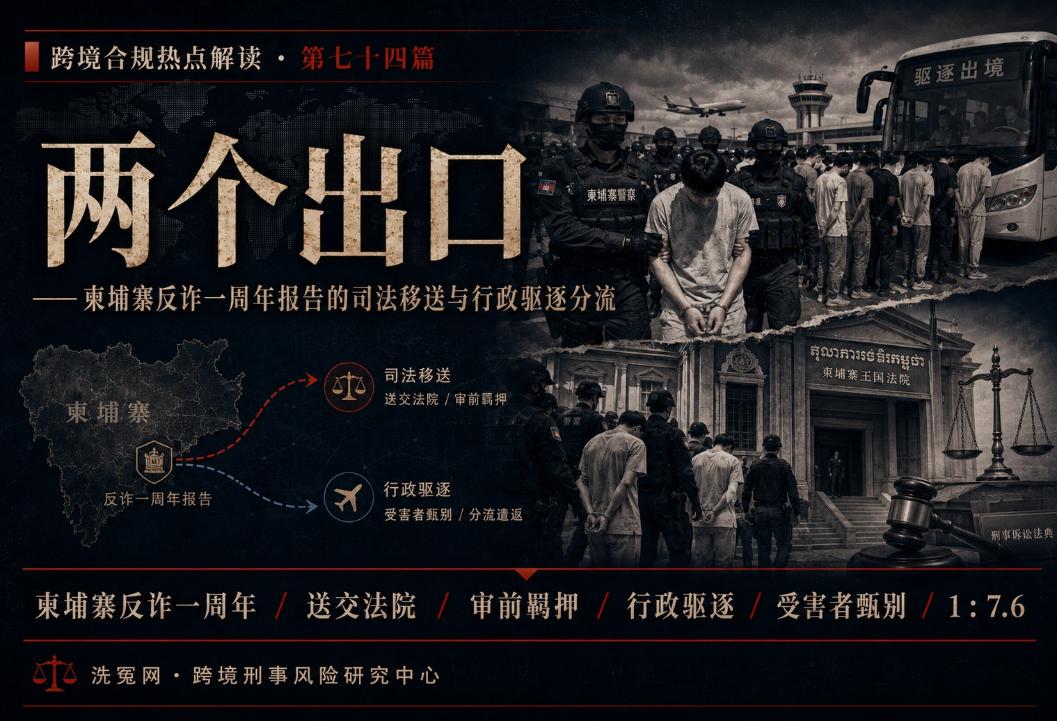 两个出口——柬埔寨反诈一周年报告的司法移送与行政驱逐分流 |