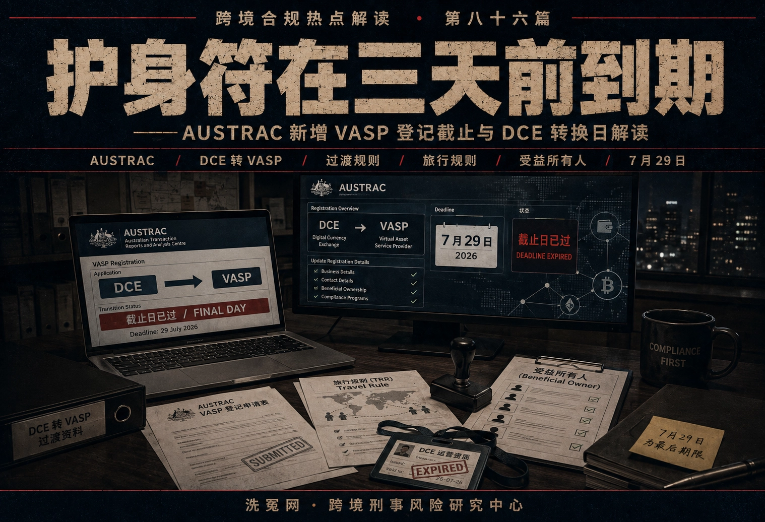 护身符在三天前到期——澳大利亚反洗钱改革与虚拟资产注册节点解