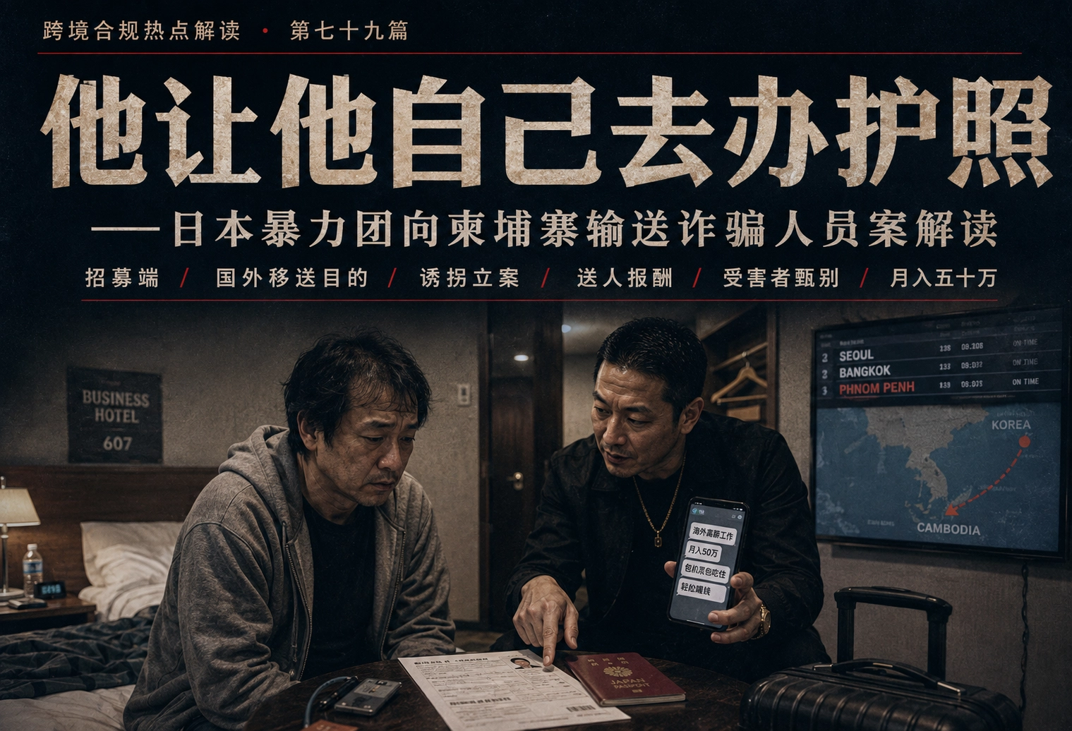 他让他自己去办护照——日本暴力团向柬埔寨输送诈骗人员案解读 