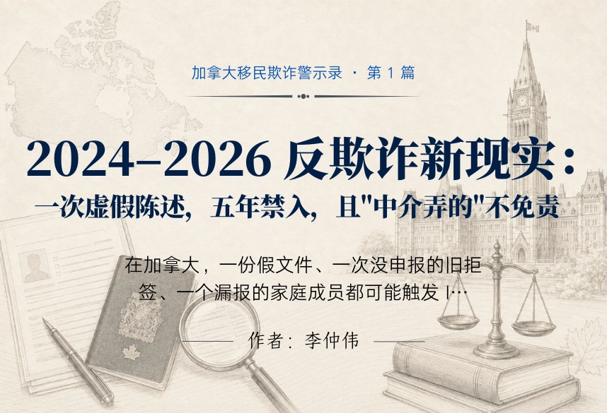 2024–2026 反欺诈新现实：一次虚假陈述，五年禁入，且"中介弄的"不免责
