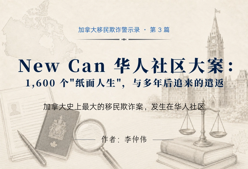 New Can 华人社区大案：1,600 个"纸面人生"，与多年后追来的遣返