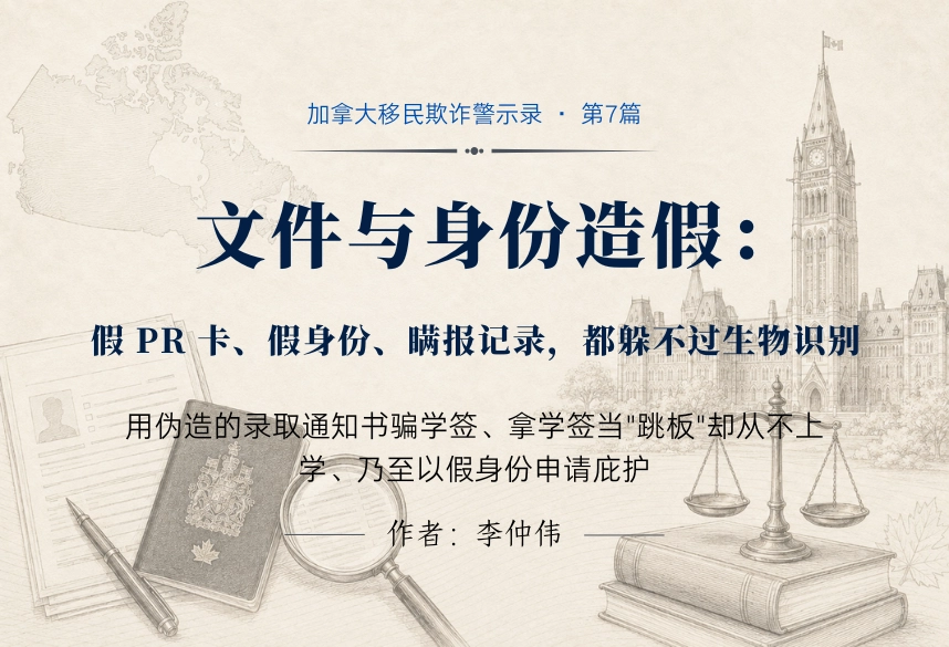 文件与身份造假：假 PR 卡、假身份、瞒报记录，都躲不过生物识别