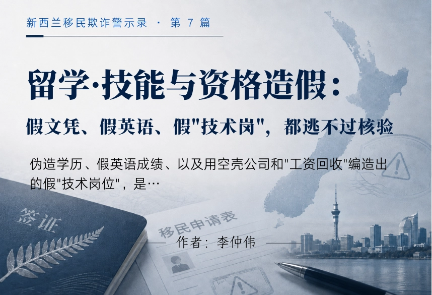留学·技能与资格造假：假文凭、假英语、假"技术岗"，都逃不过核验