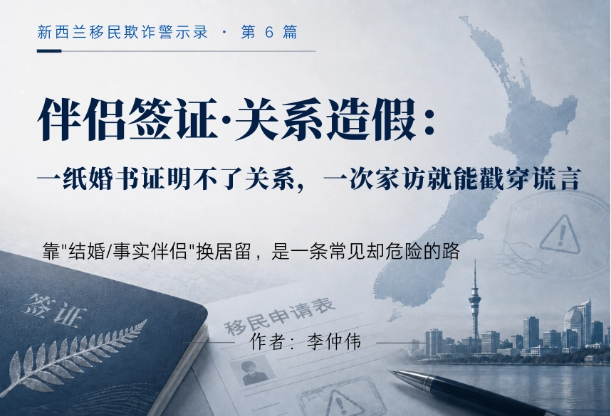 伴侣签证·关系造假：一纸婚书证明不了关系，一次家访就能戳穿谎言