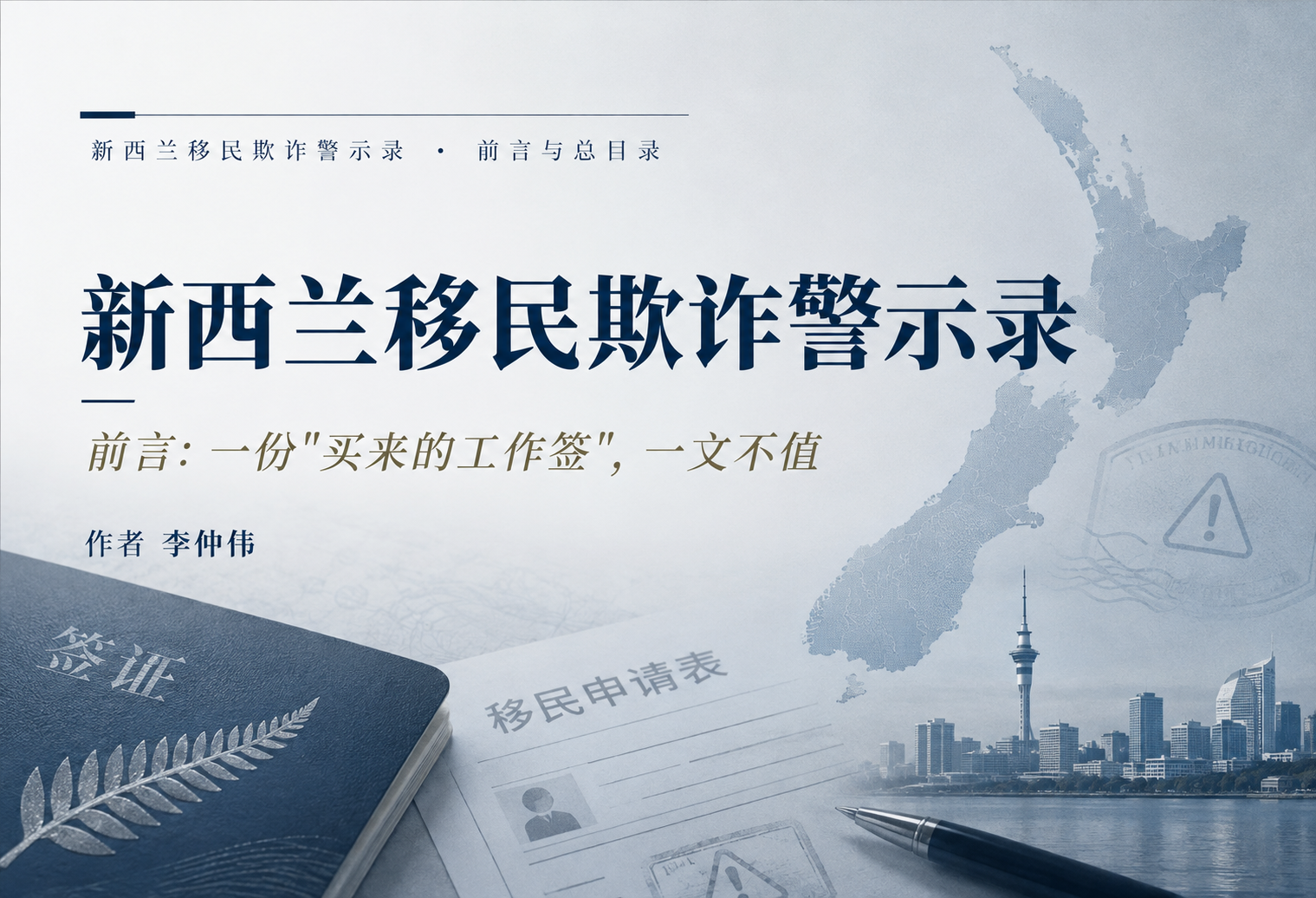 新西兰移民欺诈警示录 | 前言与总目录