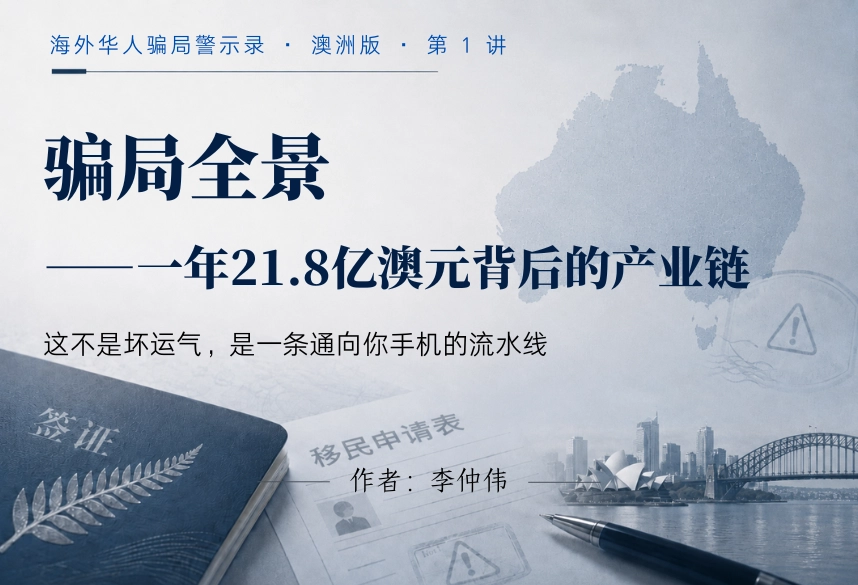 骗局全景——一年21.8亿澳元背后的产业链｜海外华人骗局警示录·澳洲版 第1讲