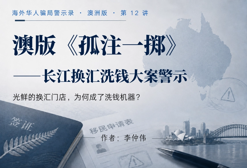 澳版《孤注一掷》：长江换汇洗钱大案警示｜海外华人骗局警示录·澳洲版 第12讲