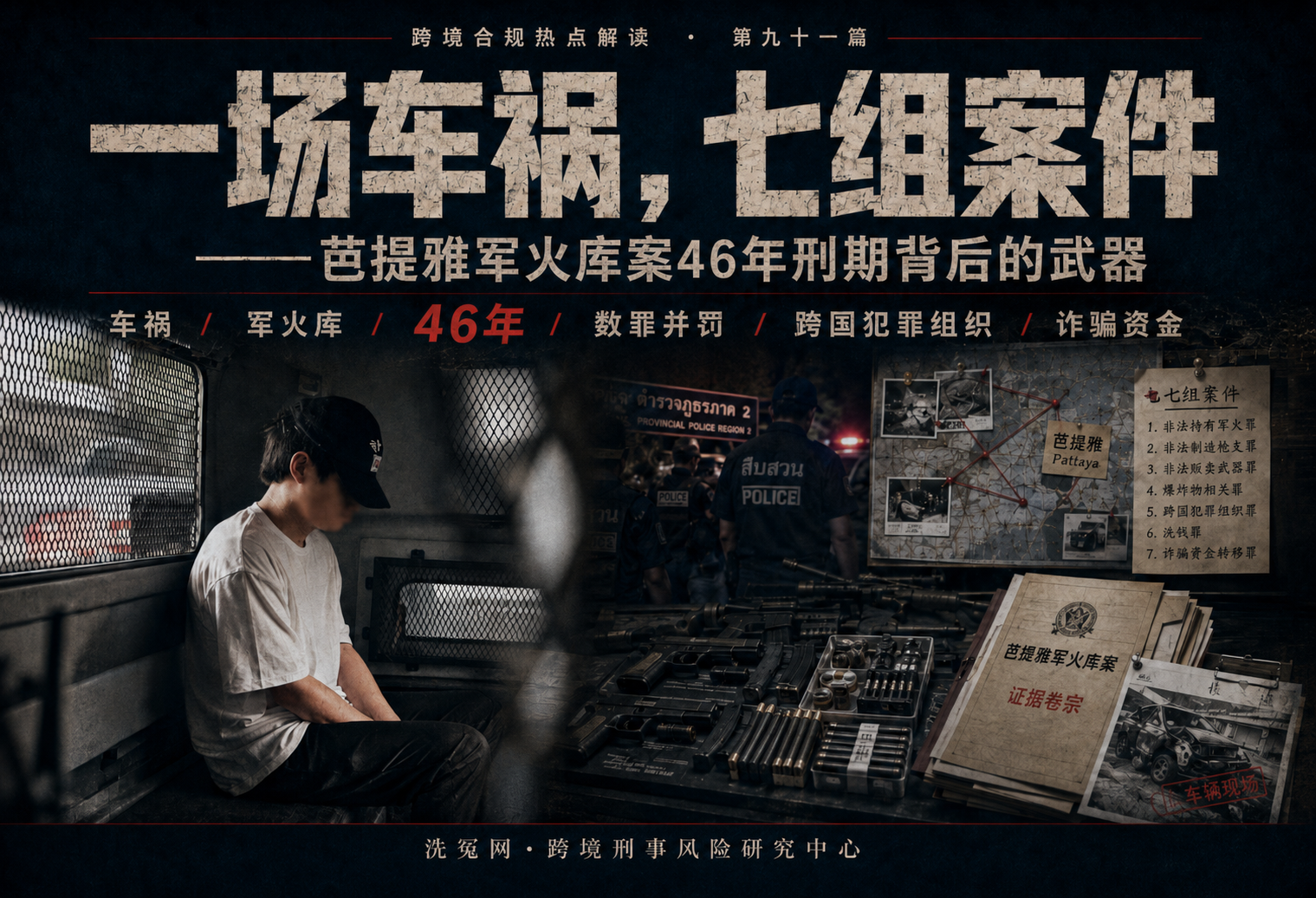 一场车祸，七组案件 ——芭提雅军火库案46年刑期背后的武器|