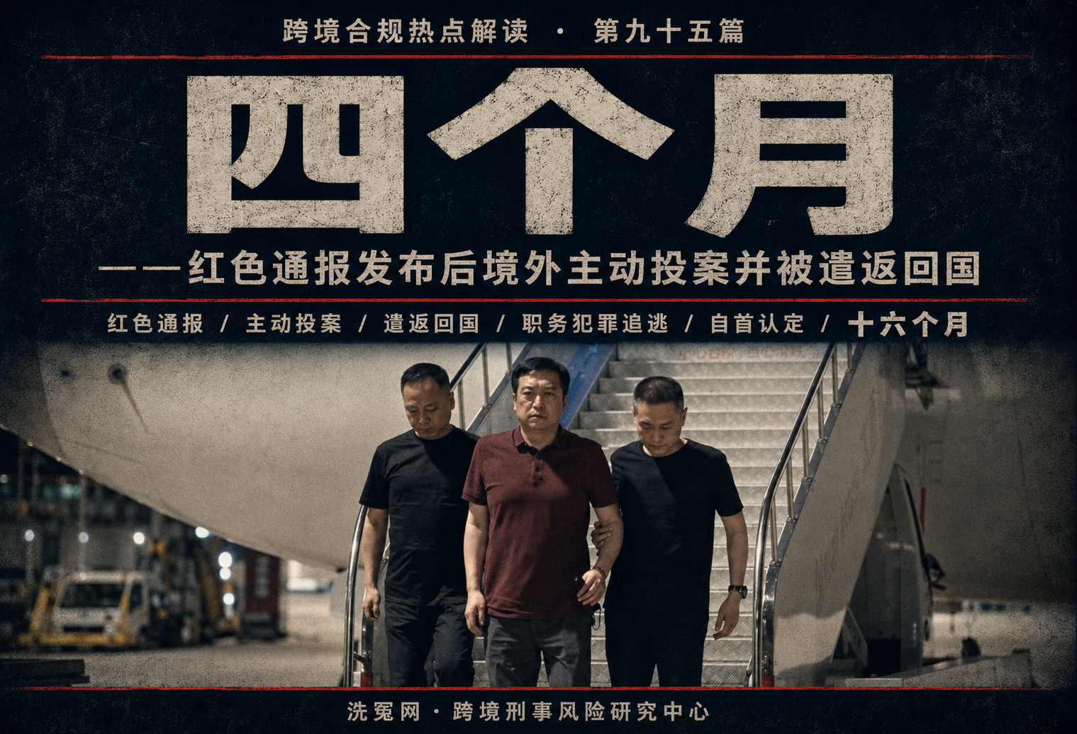 四个月——红色通报发布后境外主动投案并被遣返回国 | 跨境合