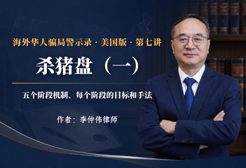 杀猪盘（一）:五个阶段机制、每阶段目标和手法｜海外华人骗局警示录·美国版 第7讲