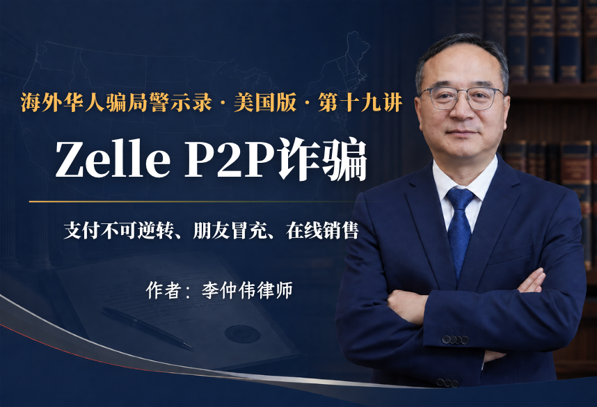Zelle P2P诈骗:支付不可逆转、朋友冒充、在线销售｜海外华人骗局警示录·美国版 第19讲